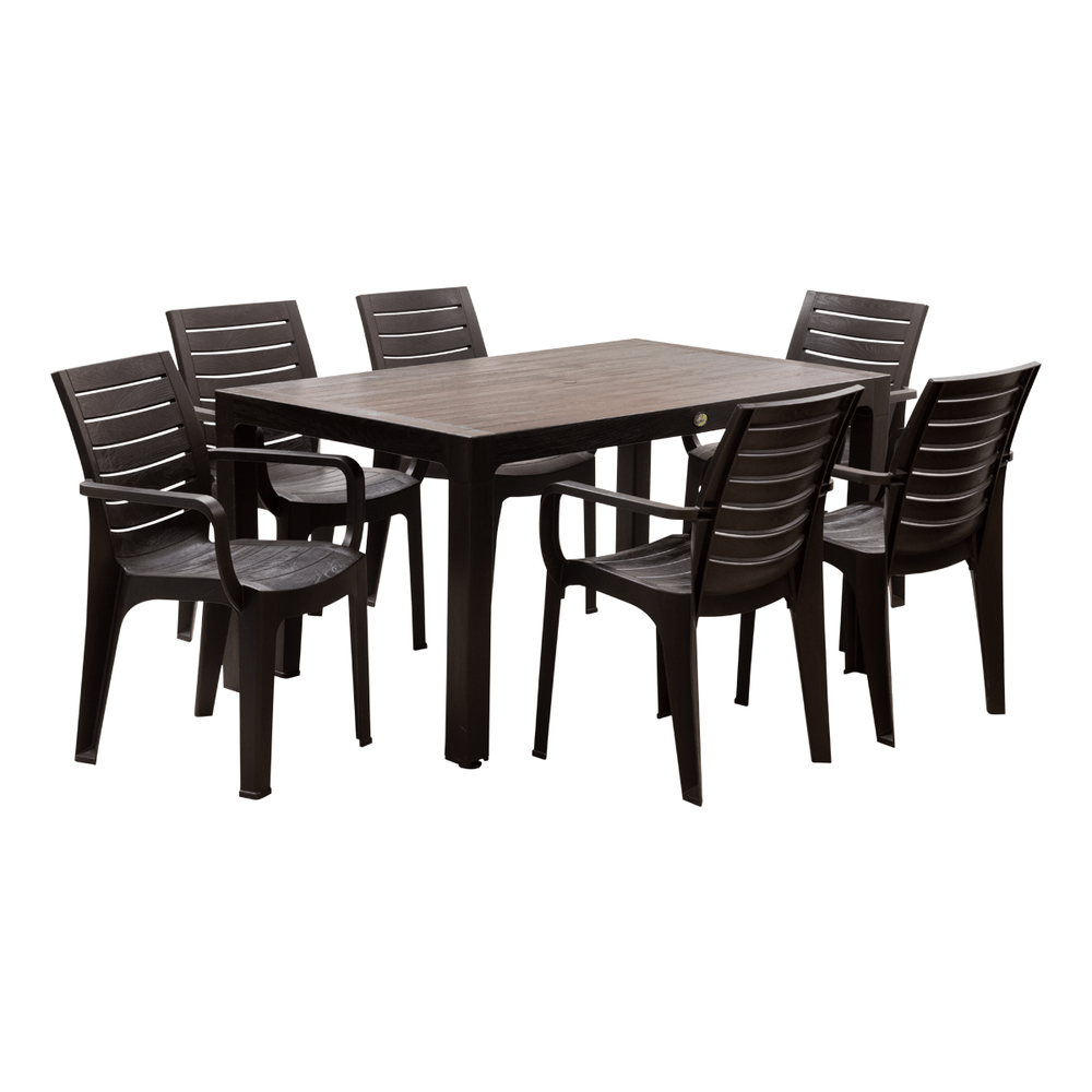 JUEGO DE COMEDOR MADEIRA 6 P