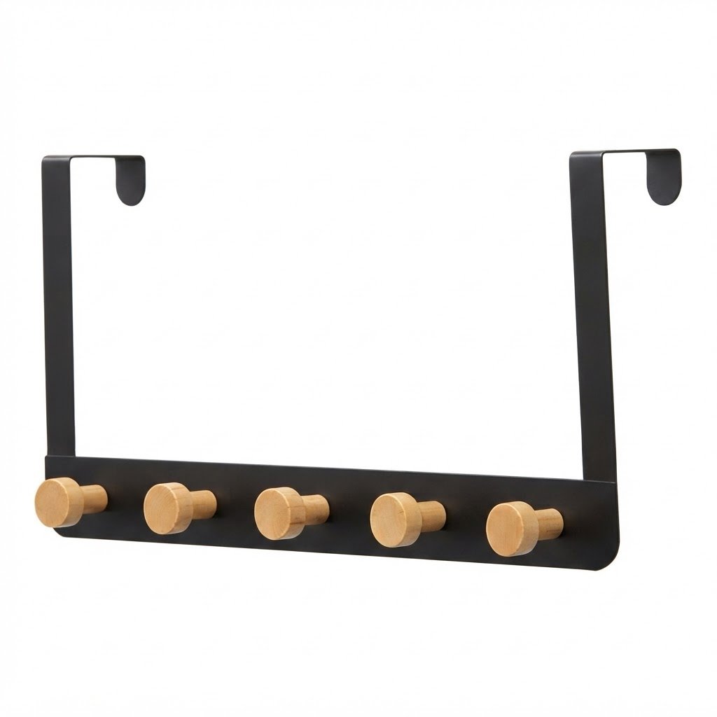 COLGADOR METAL X5 GANCHOS REF:ES28175 (354G)(50*18 CM)