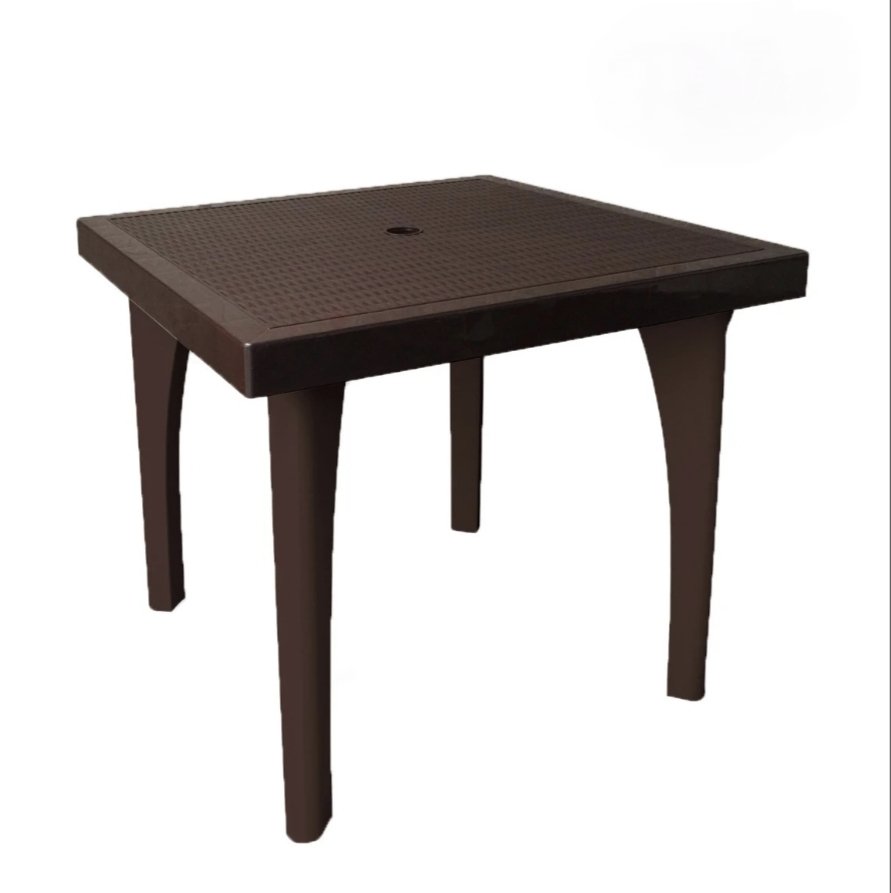MESA RATAN GLAMUR CUADRADA