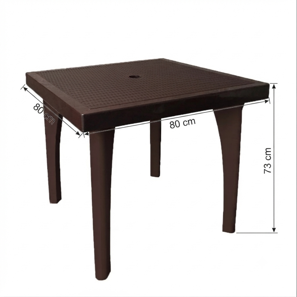 MESA RATAN GLAMUR CUADRADA 2