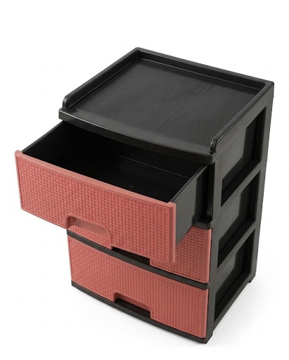 Cajonera diseño ratán 2