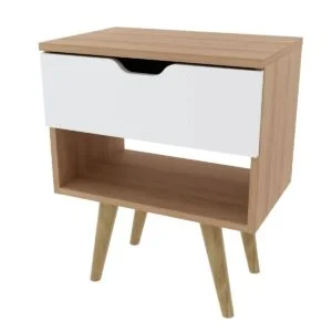 VELADOR 1 CAJON BLANCO ALMENDRA