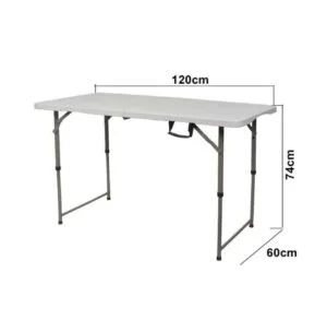 MESA PLEGABLE RECT.AJUSTABLE REF:FH122E (L120W60H48/61/74CMTUBE25MM)