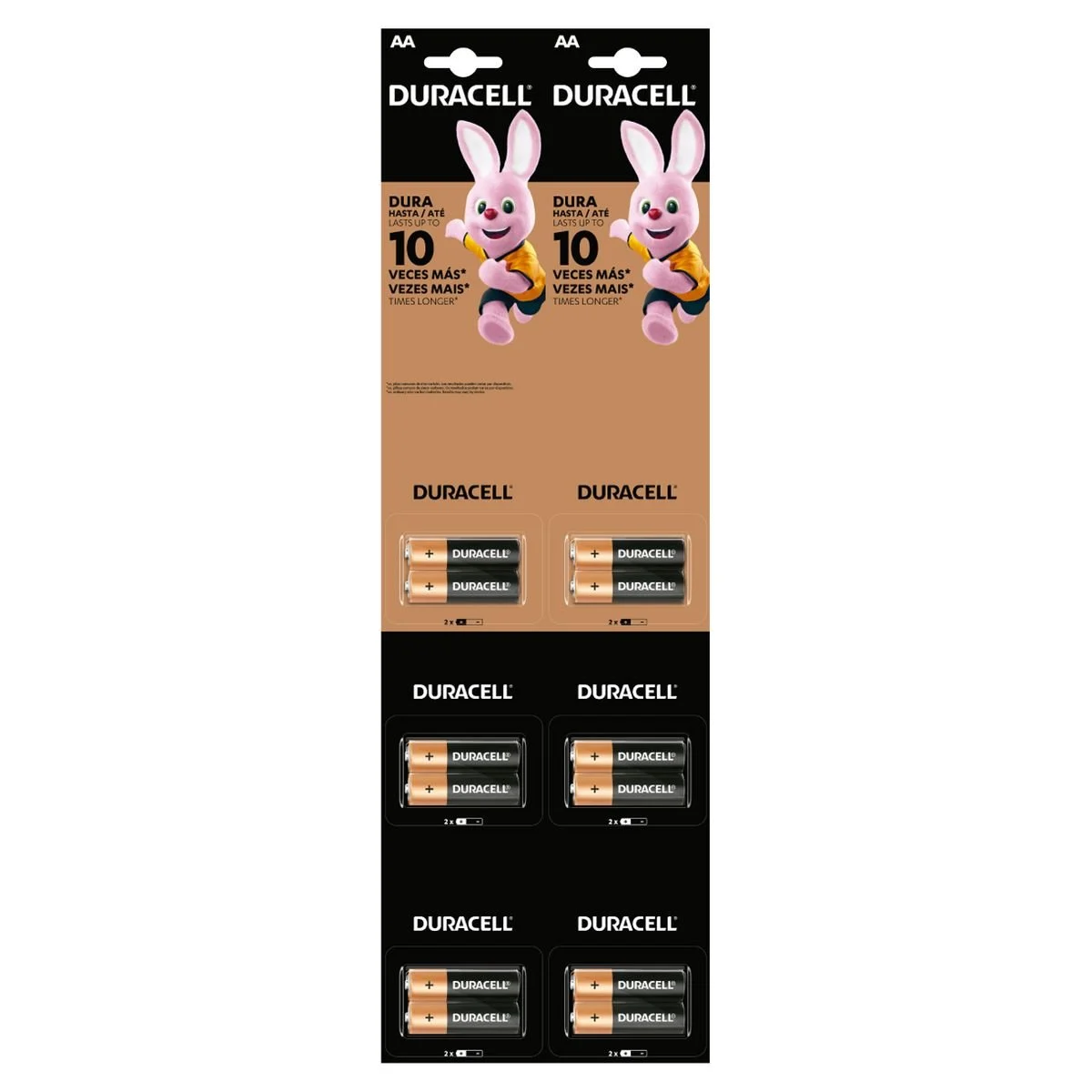 PILA DURACELL AA HANGING X6/X2 PZ.89800004/014630 LOTE: 2073780324