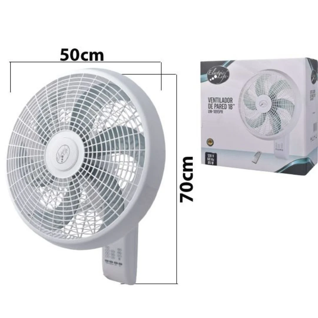 VENTILADOR PARED BLANCO P18 C/CONTROL REF:-1895PR 18