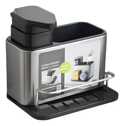 DISPENSADOR JABON LIQUIDO ACERO /P ESPONJA
