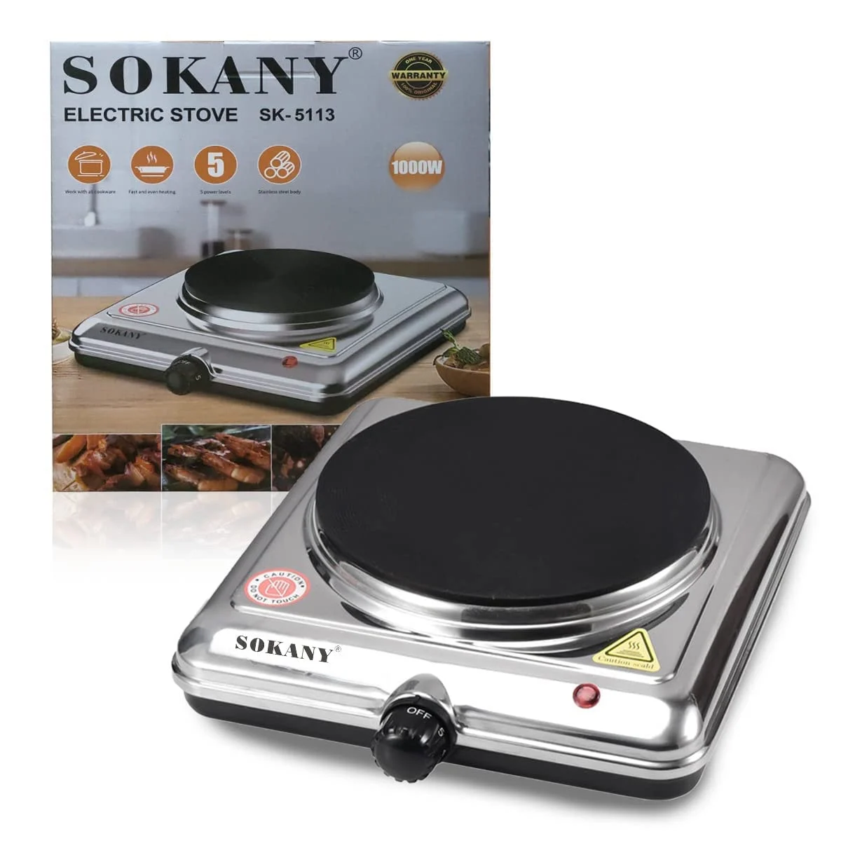 HORNILLA ELECTRICA 1 SOKANY SK-5101