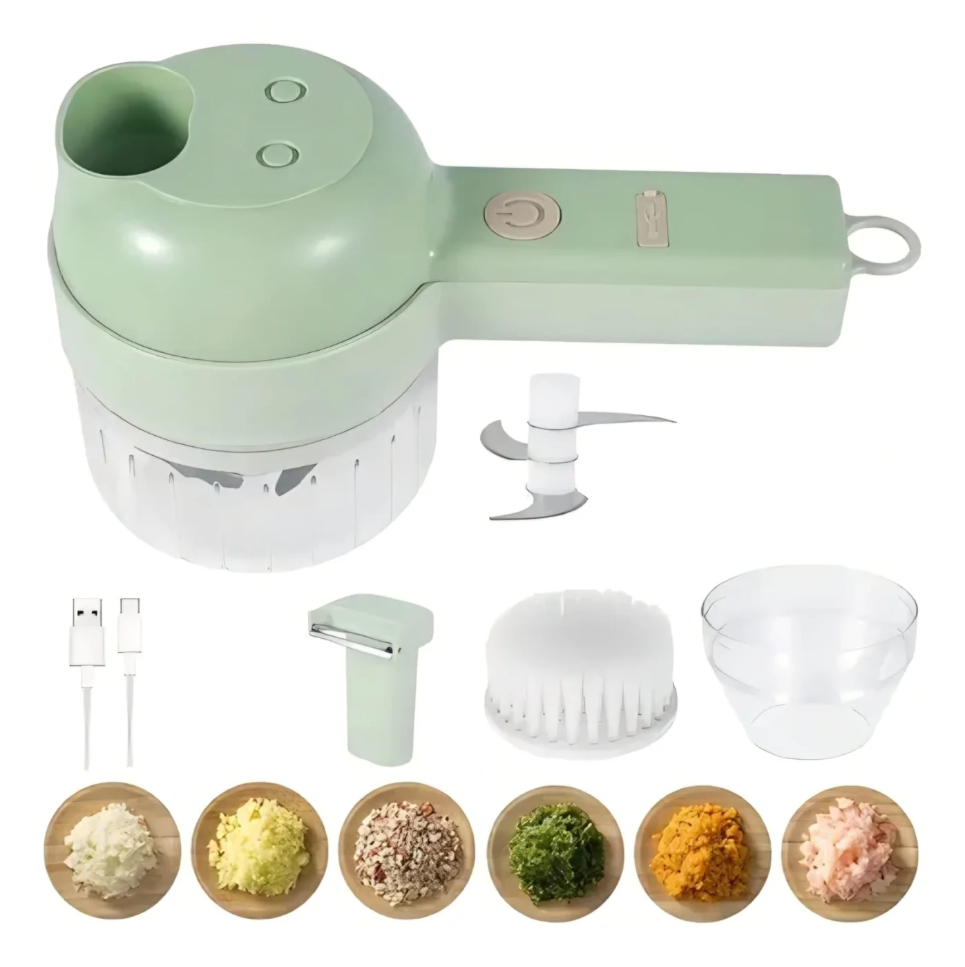 PICA TODO RECARGABLE FOOD CHOPPER VERDE